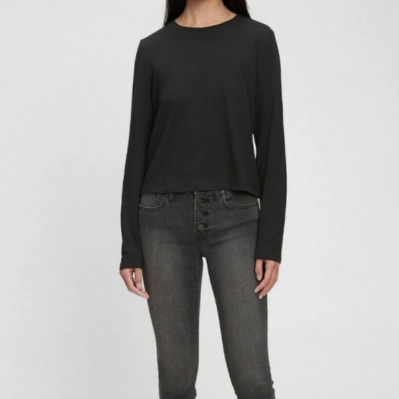 GAP🧸 sz 14 16 = 33 T Mid Rise True Skinny Jeans w/ washwell!NWT charcoal gray - Picture 11 of 12